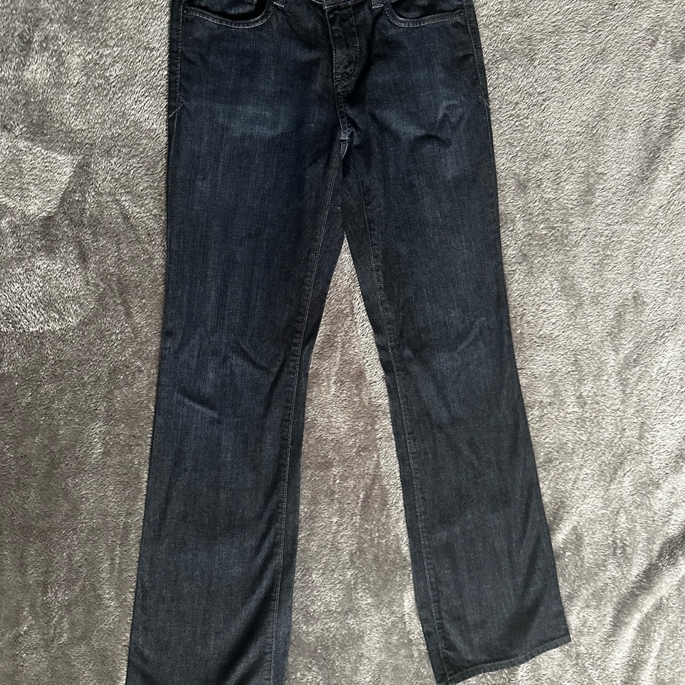 EDDIE BAUER Womens Classic Boot Cut Night Sky Blue Denim Jeans Size 2R (28W)